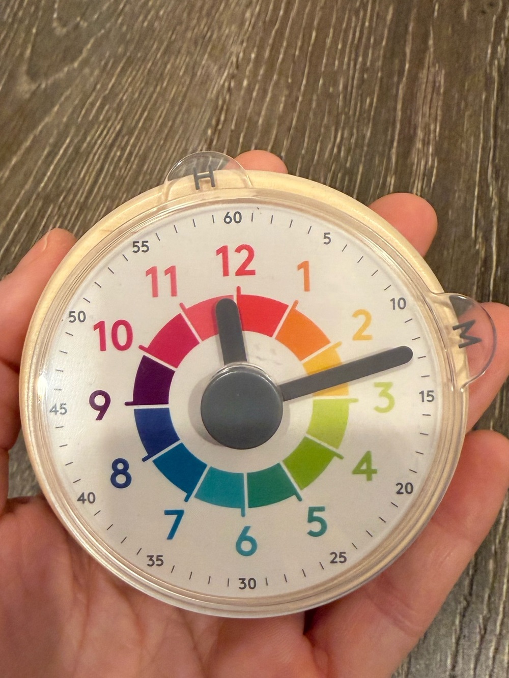 LOVEVERY Multicolor Kids Learning Time Wheel - Educational Clock Toy